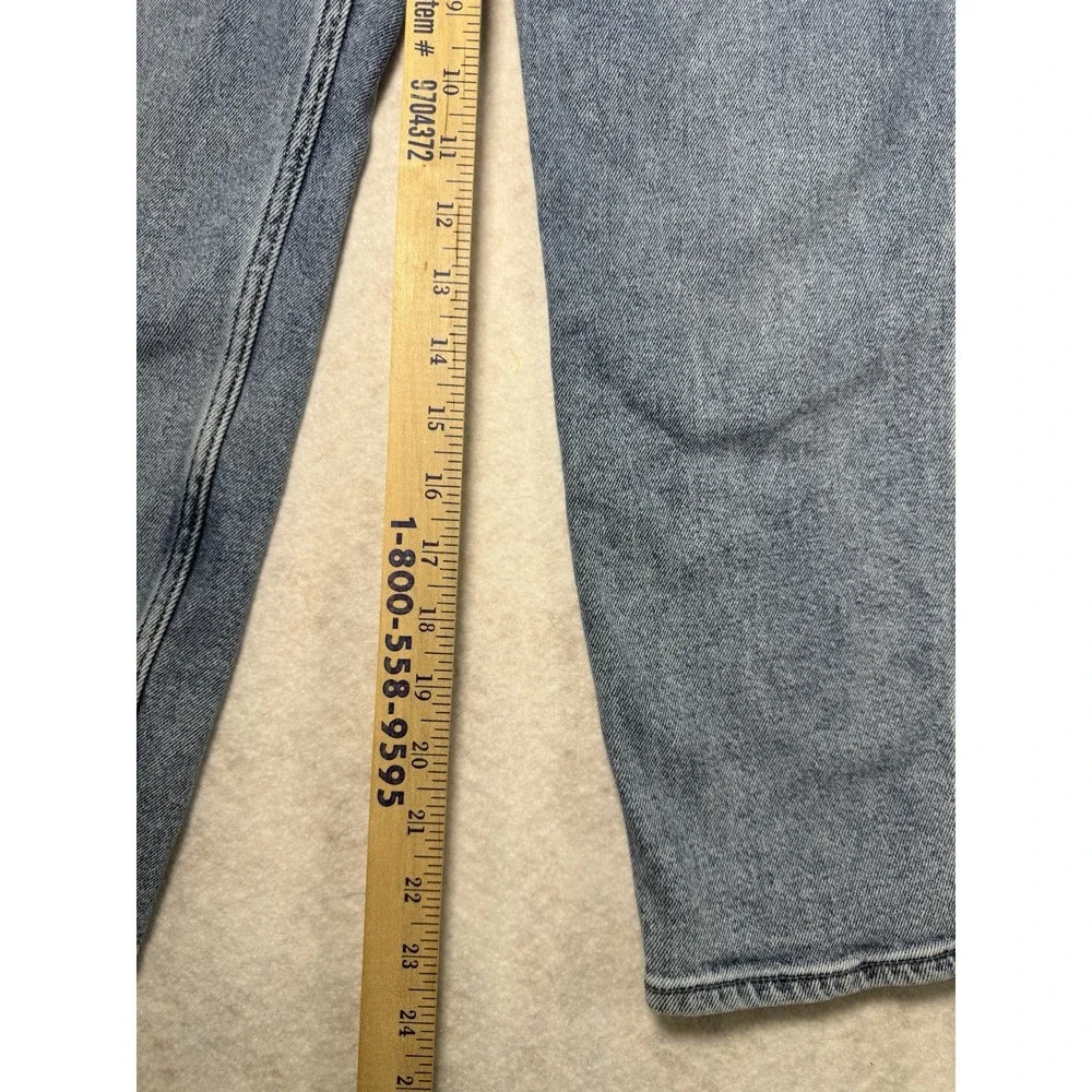 Hollister Ultra High‎ Rise Mom Jeans 7S W28 L25 Light Wash Vintage Stretch Denim - Picture 6 of 7